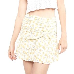 Floral Print Mini Skirt